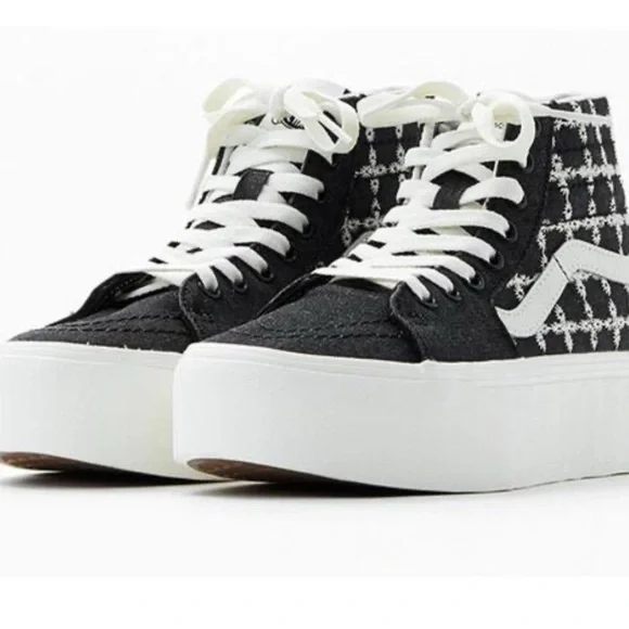 Sk8-Hi Denim Mix Stackform Sneakers - Picture 1 of 8